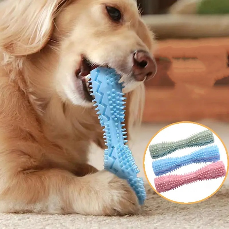 Indestructible Dog Chew Toy - Dog Toothbrush Durable Dog Chew Toy