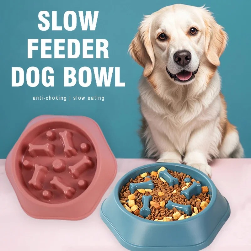 Dog Puzzle Feeder Toy - 1Pc Slow Feeder Dog Bowl Anti-choking