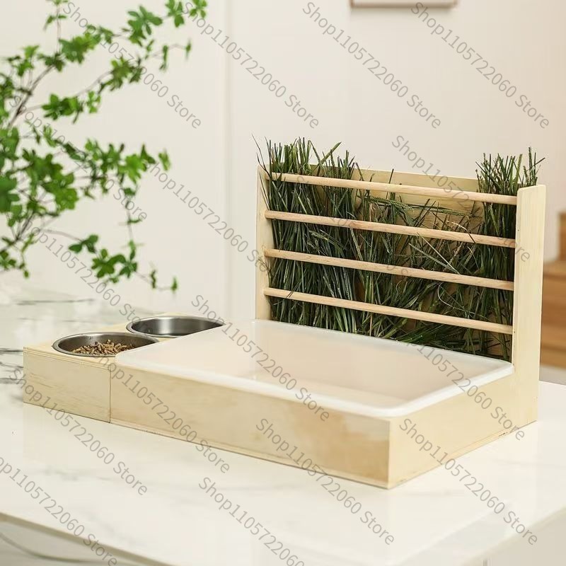 Wooden Rabbit Hay Feeder, Mini - đánh giá và giá Pet Feeders