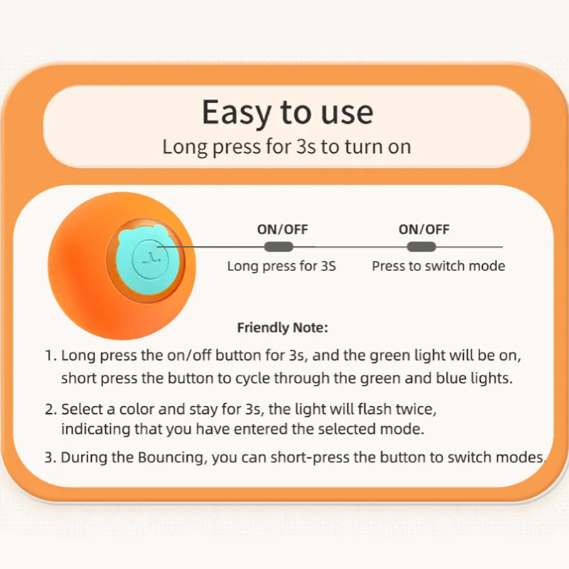 ROJECO Cat Toys Smart Interact - đánh giá và giá Automatic Moving Dog Ball