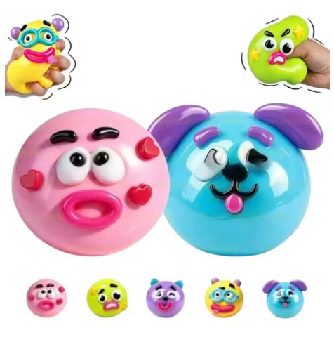 DIY Smushers Squishy Dog Face  - đánh giá và giá Interactive Squeaky Plush Dog Toy