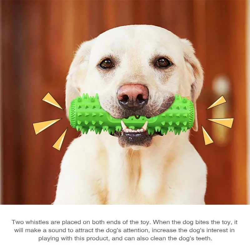 Squeaky Dog Chew Toy Teeth Cle - đánh giá và giá Rubber Treat Dispensing Dog Toy
