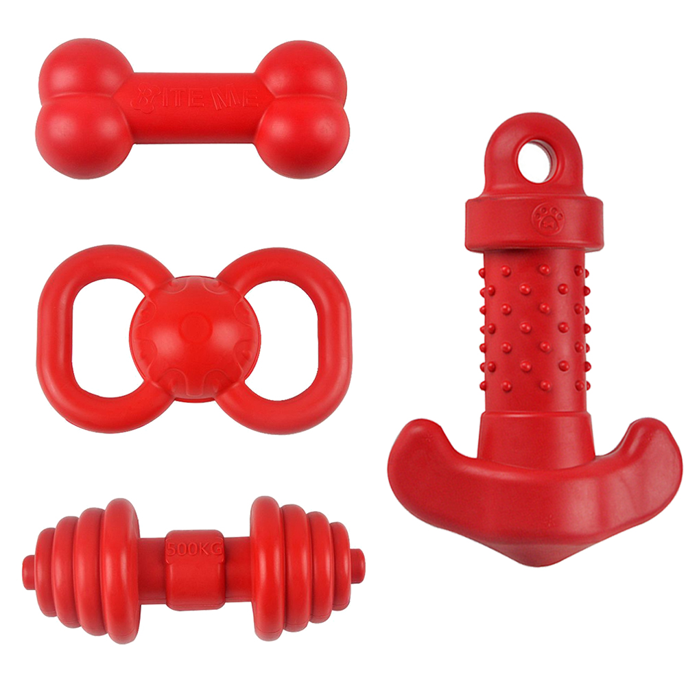 Red TPR Bone Dog Chew Toy Inde - đánh giá và giá Teeth Cleaning Dog Chew Bone