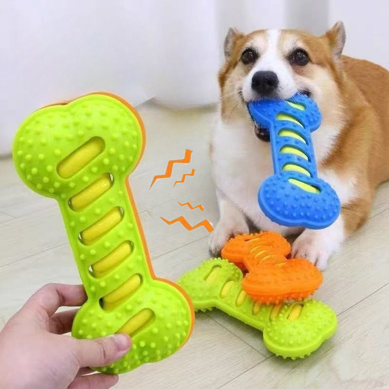 Pet Dog Chew Toys Rubber Bone  - đánh giá và giá Indestructible Dog Chew Toy