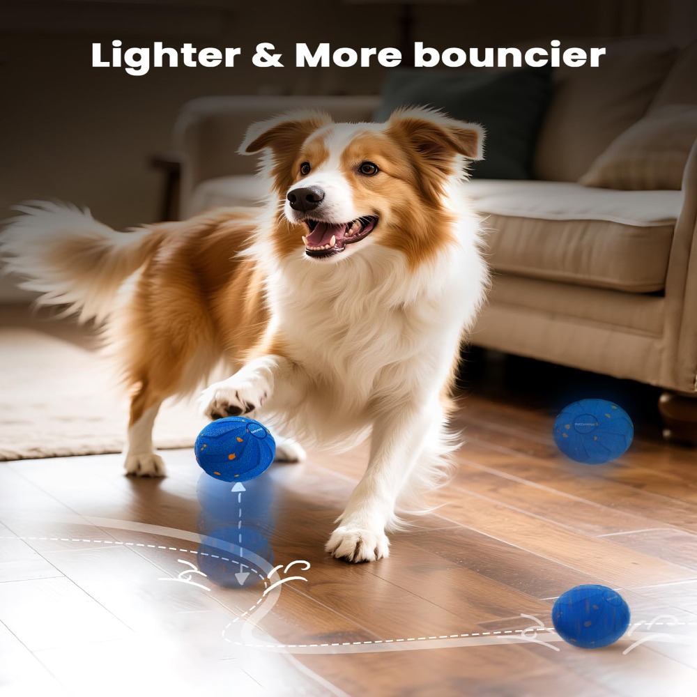 Bite Resistant Smart Dog Toy B - đánh giá và giá Automatic Moving Dog Ball