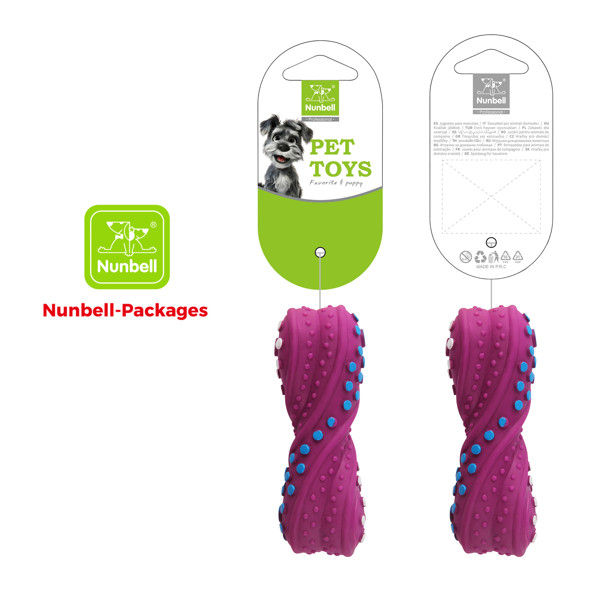 Pet Squeaky Dog Toy Flat Bone  - đánh giá và giá Teeth Cleaning Dog Chew Bone