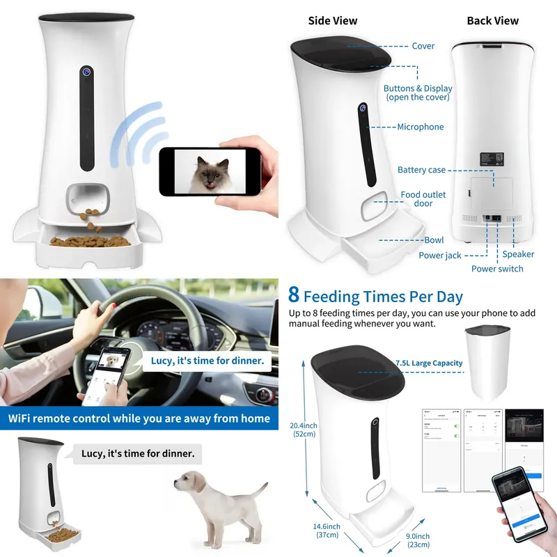 Wifi Pet Feeder Camera For Voi - đánh giá và giá Pet Feeders