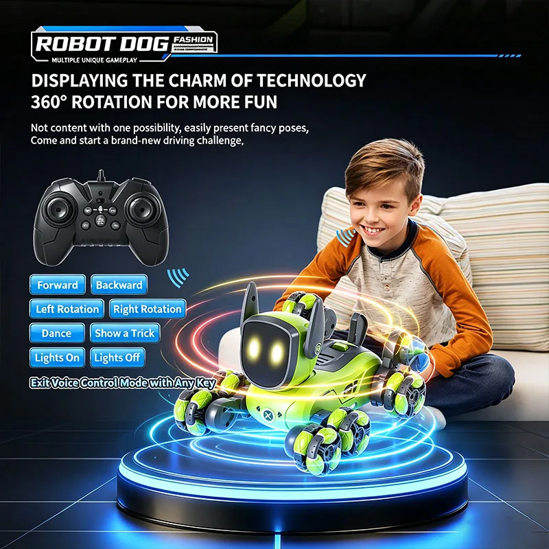 JJRC Q200 2026 RC Robot Stunt  - đánh giá và giá Interactive Squeaky Plush Dog Toy