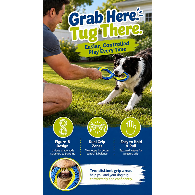 Dog Dental Cleaning Tug Rope T - đánh giá và giá Dog Rope Toy Aggressive Chewers