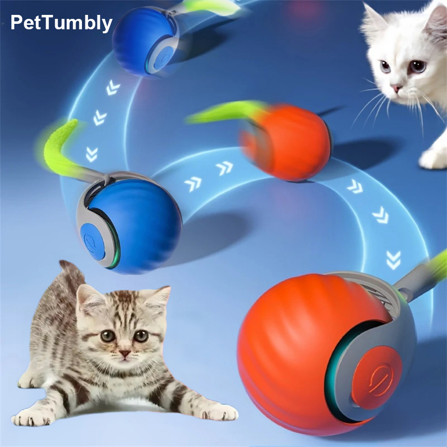 Interactive Cat Toy Ball Autom - đánh giá và giá Automatic Moving Dog Ball