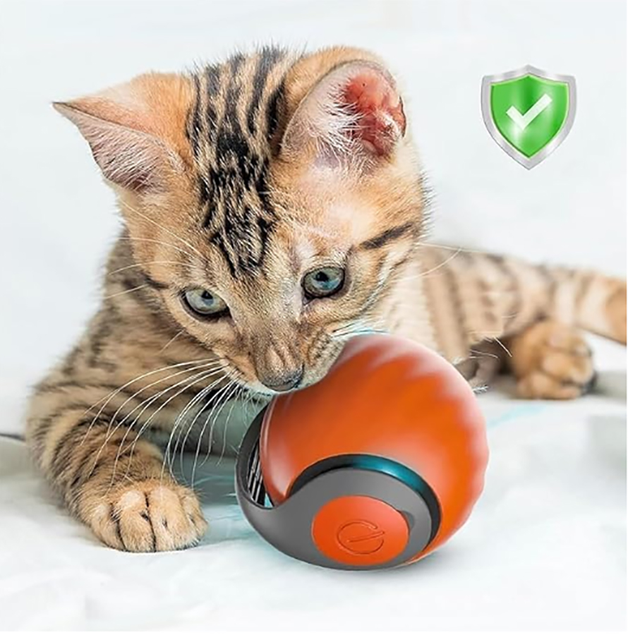 Interactive Cat Toy Ball Autom - đánh giá và giá Automatic Moving Dog Ball
