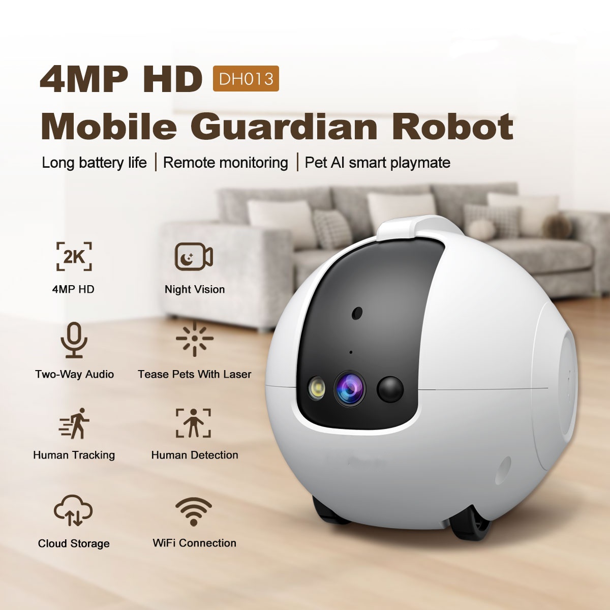 Pet Camera Robot 4MP Pet Compa - đánh giá và giá Dog Toys