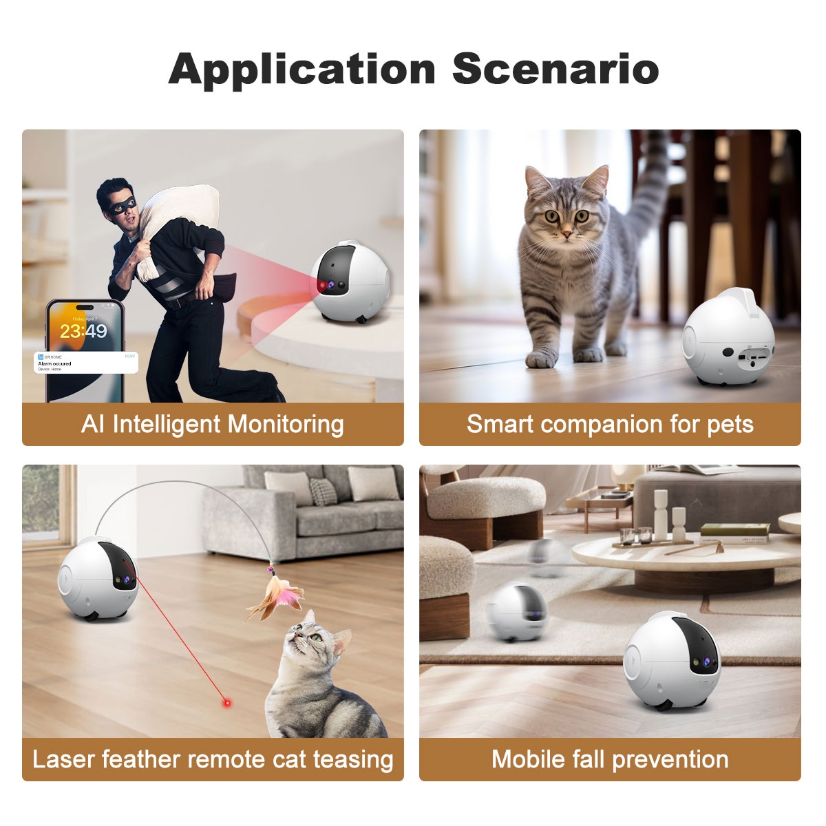 Pet Camera Robot 4MP Pet Compa - đánh giá và giá Dog Toys