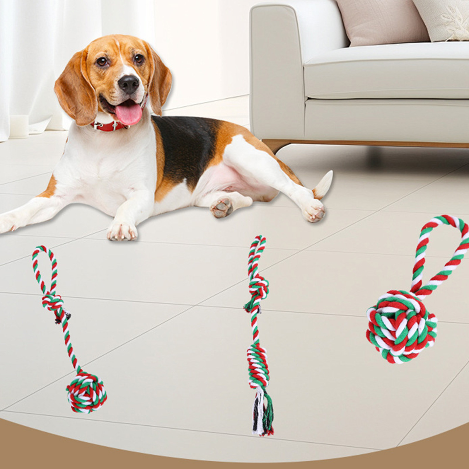 Dog Chew Rope Toys Set Christm - đánh giá và giá Dog Rope Toy Aggressive Chewers