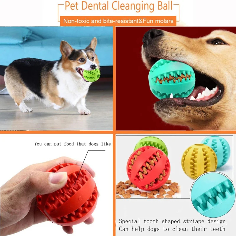 1/2pcs Dog Toy Ball Interactiv - đánh giá và giá Indestructible Dog Chew Toy