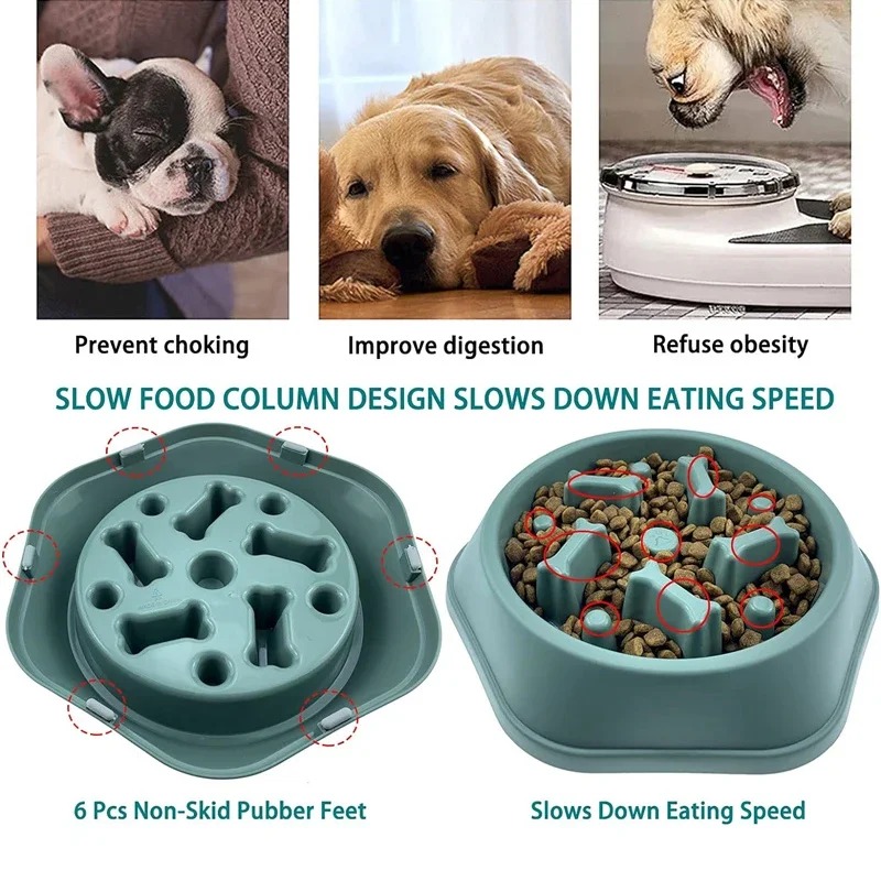 1Pc Slow Feeder Dog Bowl Anti- - đánh giá và giá Dog Puzzle Feeder Toy